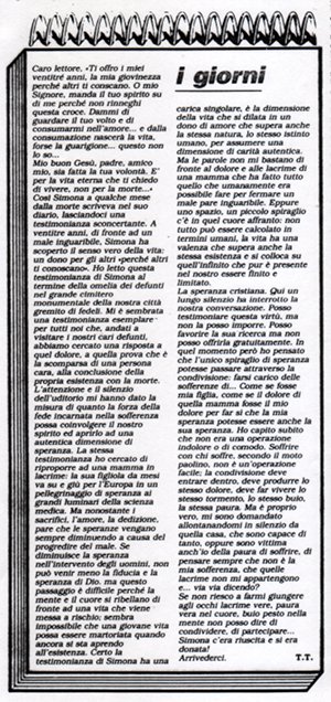 pagina settimanale diocesano